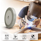 3 inch Flat Diamond Grinding Wheel 150 Grit, 1/2" Arbor, 10mm Wide for Grinding Tungsten,Carbide, Glass,Ceramic, Gem