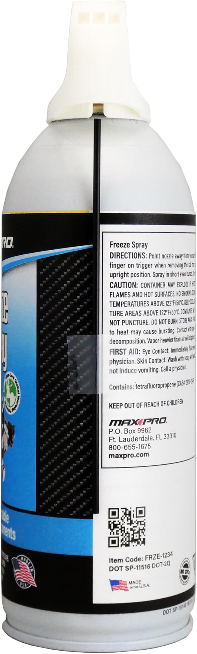 Max Professional Sub Zero Medical Freeze Spray - 10 Ounce Unit - Superior R152a Refrigerant