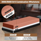 Chisel Sharpening Jig with Diamond Sharpening Stone 400# 1000# 3000# 8000# Grit, Wood Honing Guide for Chisels and Planes Width 0.1" to 2.8"