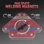 YESWELDER Switchable Arrow Welding Magnet 66-110LBs On/Off Switch Arrow Magnetic Welding Holder