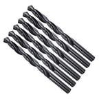 Drill Bit, 10mm Cutting Diameter, 4241 HSS Nitriding Black 118° Cutting Angle Versatile Jobber Bits - (Applications: for Drilling Plastic Wood Soft Metal), 6-Pieces