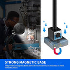 20W WangJiaTai Magnetic Work Light, LED Machine Light with 20 in Flexible Gooseneck and Magnetic Base, Magnetic Shop Lamp, Lathe Light, for Work Bench, Sewing Machine, Grill, Industrial Lighting,Black