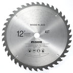 12" 40 Teeth Carbide Tip Wood Cutting Circular Saw Blade Table Saw Blade Miter Saw Blade with 1" Arbor for General Purpose