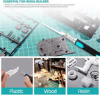 Prozwee Model Craft Hand Saw Kit(with 7PCS Saw Blades),Modeling Knife Hacksaw Tool,DIY Mini Razor Saw Kit for Handcrafted, DIY models and Other Fine Cutting