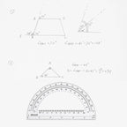 EBOOT Plastic Protractor Math Protractors 180 Degrees, 6 Inch, Pack of 2 (Clear)