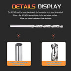 Drill Bit, 5/32" Cutting Diameter, 4241 HSS 118° Cutting Angle Uncoated Bright Versatile Jobber Bits - (Applications: for Drilling Plastic Wood Soft Metal), 12-Pieces