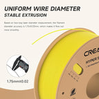 Official Creality Hyper PLA Filament 1.75mm, High Speed 30-600mm/s 3D Printer Filament PLA, Dimensional Accuracy +/-0.02mm, Fit Most FDM 3D Printers，1KG(2.2lbs) Spool Yellow
