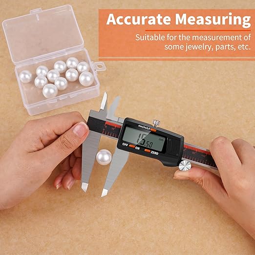 Digital Caliper 12 Inch,HARDELL Caliper Measuring Tool with Large LCD Screen,Electronic Digital Vernier Caliper Auto-Off Feature,Inch/MM/Fraction,Digital Ruler for 3D Printing/Jewelers/Woodworkers