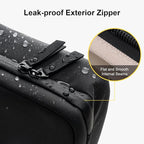 LEVEL8 Travel Toiletry Bag for Women Men, Travel Organizer Water Repellent, Makeup Organizer with Hang Hook for Travel Accessories, Large/Black