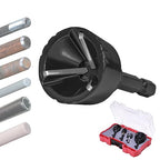 Tungsten Carbide Inner and Outer Deburring External Chamfer Tool Set for Removing Burr, Quick Release Hex Shank Deburring Tool for Metal Rod, Tube, Copper/PVC Pipe