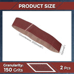 2 Pcs Sanding Belts 6 x 80 Inch 150 Grit Aluminum Oxide Abrasive Sandpaper for Belt Sander Metal Grinding Wood Working Weld Rust Removal