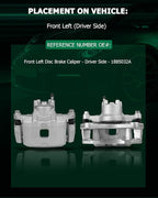 SCITOO Front Left Brake Caliper With Bracket 18B5032A Compatible For Dodge Caliber 2007-2012