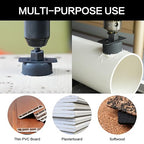 Hole Saw Set, 19Pcs Hole Saw Kit with General Purpose 3/4" to 5"(19-127mm) Saw Blades, Mandrels, Drill Bits, Installation Plate, Hex Key with Storage Case, Idear for Wood, Plywood, PVC Board