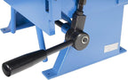 Erie Tools 12" Pan and Box Brake with Adjustable Removable Fingers 20-Gauge Steel/16-Gauge Aluminum Capacity 0–135° Bend Angle Bench Top Sheet Metal Brake for Bending Forming and Fabrication