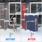 Backflow Preventer Insulation Cover-16”W x 20”H, 6 Layers Fabric Outdoor Pipe Insulation Cover with Aluminum Foil Layer Dupont Sorona Cotton, Backflow Cover for Winter Freeze Protection