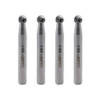 SD-1 Tungsten Carbide Burr Ball Shape Double Cut Rotary Burrs File, Used for metalwork, Tool Making, Engineering, Grinding, 4pcs by LU&MN