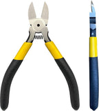 BOOSDEN 5 inch Flush Cutter, Dikes Wire Cutter for Crafting Electrical Jewelry Making, Ultra Sharp Wire Clippers