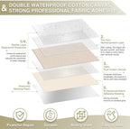 Canvas Repair Tape 4×70 Inch Waterproof Self-Adhesive Fabric Repair Patch for Repairing Boat Covers,Tents,Patio Umbrellas,Car Seats,Luggage,Sofas.(Light Beige)