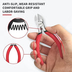 5 inch Wire Cutters, 5 Pack Diagonal Cutters, Side Cutters, Wire Cutter Set, Wire Snips, Small Diagonal Cutters with Spring Loaded, Diagonal Cutting Pliers for Crafts, Jewelry Making