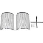 Global Industrial 36 Gallon Outdoor Steel Trash Can with Dome Lid, Plastic Liner and Anchor Kit Included, 23-1/2" Diameter x 40" H, Powder Coat Finish, Unassembled, Gray