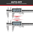 12 Inch Digital Caliper, 150mm Calipers Measuring Tool with Stainless Steel, IP54 Splash Proof Protection Design