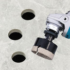 Diamond Hole Saw, 2-1/2" Hole Saw for Tiles Granite Marble Ceramic Glass Porcelain, 65mm Core Drill Bit with 5/8-11 Thread and 3/8” Hex Shank Adapter for Angle Grinders & Drills