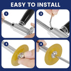 Inside Pipe Cutter For Pvc Pipe with 7 Saw Blades, 1/4" Hex Shank Stainless Steel Adjustable Internal Pipe Cutter Tool PVC Tubing Cutting Kit for Drill
