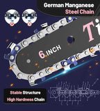 Tietoc Pink Mini Chainsaw 6 Inch Cordless, Portable Electric Chain Saw Small Handheld Battery Powered Super Saws, Tools for Household & Garden, Valentine's Day Gifts for Her Him Women Mom Mothers 2025
