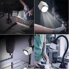 LED lathe Work Light, 20in Flexible GooseneckLamp with 28LEDs, 1200 Lumen Machine Light for Lathe CNc Milling Drill Press Sewing Machine Industrial Lighting, 120V(Base with 4screw holes)