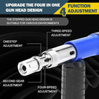 Nail Gun Kit, 5-Speed Adjustable Manual Steel Nail Gun, Portable Wall Fastening Tool with 120pcs Nails, Ideal for Woodworking, Home Repairs & DIY Projects(Blue)