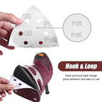 50PCS Mouse Detail Sander Sandpaper 11 Holes 120 Grit Hook and Loop Mouse Sanding Sheets for Mouse Sanders Abrasive Pads for Precision Sanding