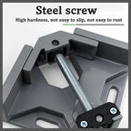 Durable Sturdy Right Angle Clamp 90°, Multi Function Right Angle Clamp with Skid Handle for Woodworking, Aluminum Alloy Adjustable Swing Jaw, Tools for Assembly Alignment Welding Picture (2, B.)