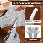 Christmas Wood Carving Kit, 24Pcs Carving Tools with Christmas Surprise Present,Whittling Knife Kit with 3 Block Carving Knives Advent Calendar 2025 for DIY Aldult Beginners Hobby