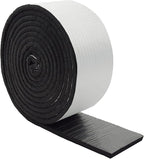 DOBTIM Foam Foil Pipe Insulation Wrap, Reflective Foil Insulation Tape Self Adhesive with High Resilience for Pipe Insulation Wrap 16 Ft Long x 4 Inch Wide x 3/8 Inch Thick
