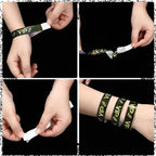 Teling 500 Pack VIP Plastic Wristbands Bracelets Party for Events VIP Custom Wristbands Plastic Bracelets Tear proof Waterproof Wrist Bands Arm Bands for Events Concerts