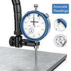 HDLNKAK Dial Indicator 0-1'' with Magnetic Base - Precision Machinist's Tool Set for Alignment, Includes Flexible Arm Base & 0.001" Accuracy Measuring Instrument.