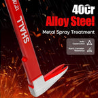 SHALL 3-Piece Nail Puller Tool Set, 12’’, 10’’, 8’’ - Heavy Duty & Mini Cats Paw Pry Bar, Utility Claw Bar, Wonder Bar, 40Cr Alloy Steel Crowbar Tool for Home Remolding & Woodworking