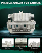 SCITOO 19B6449 Front Right Disc Brake Caliper w/Bracket Fit For Honda For Odyssey 2011-2017, Single Piston