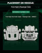 SCITOO Front Right(Passenger Side) Brake Caliper With Bracket 18B5027 Compatible For Ford Edge 2007-2009