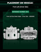 SCITOO Front Left Brake Caliper With Bracket 19B2683B Compatible For Saab For 9-2X 2005-2006,For Subaru For Baja 2003-2006,For Subaru For Crosstrek 2016-2017,For Subaru For Forester 2003-2018