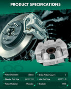 SCITOO 18B5058 Rear Right Disc Brake Caliper Assembly w/Bracket For Buick For Enclave,For Cadillac For XTS,For Chevy For Traverse,For GMC For Acadia/For Acadia Limited,For Saturn For Outlook