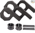 Bar Clamps - 4Pack,Horizontal Roll Cage Clamp 0.75 inch,0.875 inch,1.0 inch,Roll Bar Clamp for Bar Diameter 3/4" to 1.0" Mounting Bracket (0.75~1.0" Clamps)