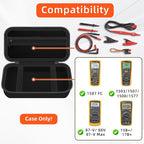 Carrying Case for Fluke1587 FC/ 87-V/ 87V Max/ 88V/ 15B+/ 17B+/ 1503/1507/1508/1577 Multimeter Testers and Accessories, Multimeter Storage Bag Organizer Box (Case Only)