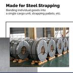 IDL Packaging S-300 Steel Strapping Tensioner for up to 1 1/4" Width Strapping - Heavy-Duty Windlass Tensioner Provide The High Tightening Force - Feedwheel Banding Tool with Long Service Life