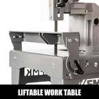 10A Variable Speed Metal Band Saw with Large Workbench, 5" Cutting Capacity, Adjustable Speed 137-472 FPM, BandSaw Perfect for Metalworking, Knife Cutting