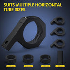 Nilight 4PCS Roll Bar Clamps Mounting Brackets LED Light Mount Clamp Tube Lights Mounts Fit on 2.135" 2.25" 2.375" 2.5" Bull Bars Roof Racks Rolls Cages for ATV UTV Truck