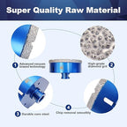 110mm Diamond Core Drill Bit for Porcelain Tile Ceramic Marble Granite Drilling,BRSCHNITT 2pcs Vacuum Brazed Diamond Hole Saw with 5/8-11 Thread (110mm 2pcs)