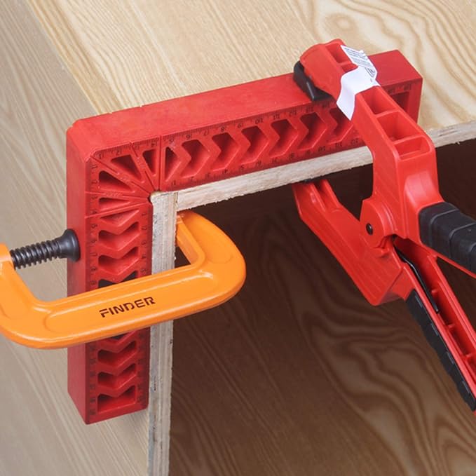 Positioning Squares, Woodworking Tool, Clamping 90 Degree Angles for Picture Frames, Boxes, Cabinets or Drawers (Set of 2) 8-Inch