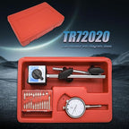 Dial Indicator with Magnetic Base and Point Precision Inspection Set, Dial Test Indicator Long Arm 0-1" Professional Gauge 0.001", Magnetic Dial Indicator Base Holder with Fine Adjustment, by NAKAO