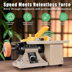 DZQ 69Pcs Accs Mini Table Saw Jewelry Making Polisher w/Flex Shaft Multifunctional Bench Grinder Sander Buffing Machine Woodworking Tool 10,000Rpm 750W